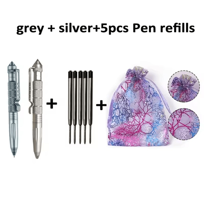 Mini Tactical SelfDefense Pen Keychain Multifunction Pocket EDC Writing Tool 12