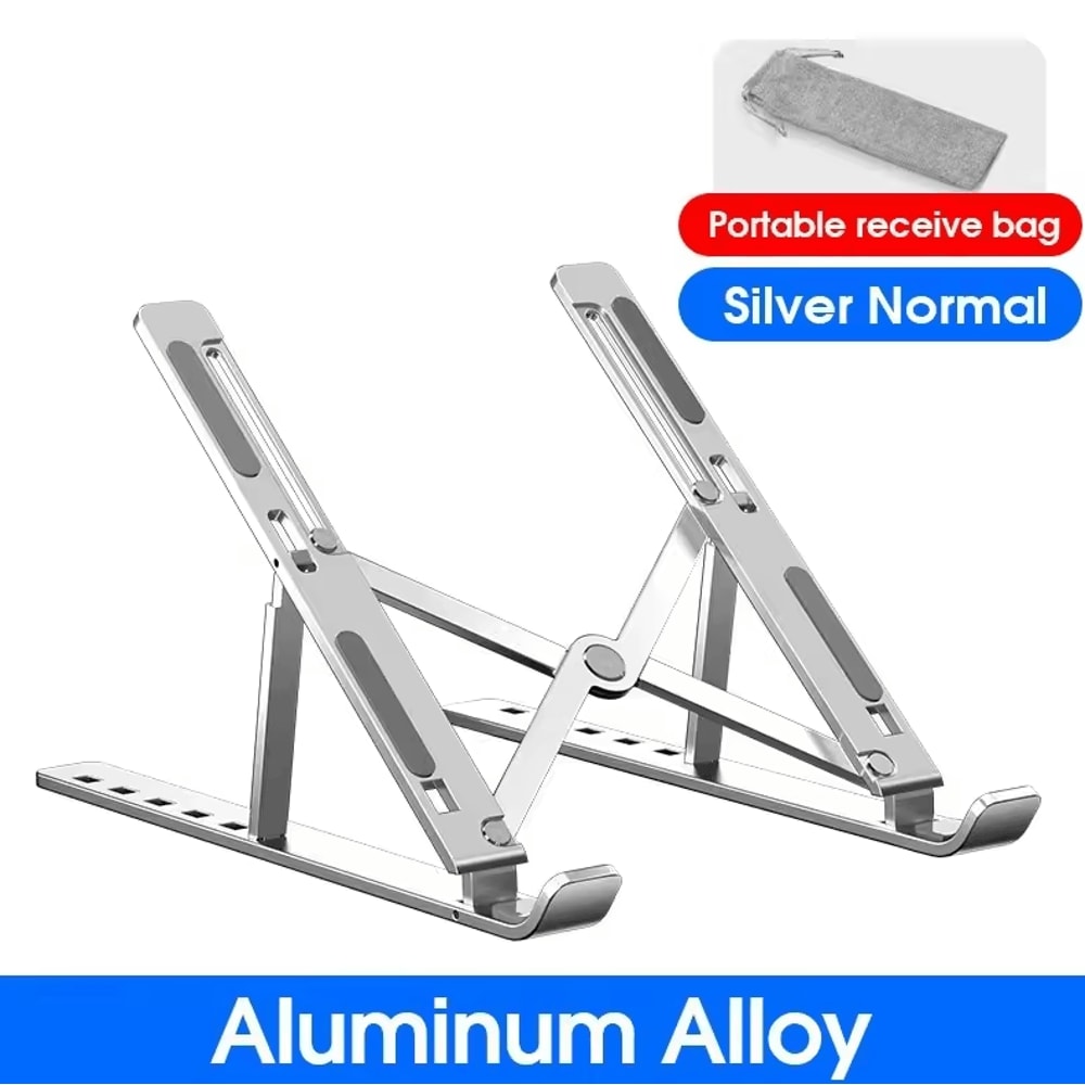 N8 Adjustable Aluminum Laptop Stand Foldable Cooling Ergonomic Notebook Holder 3