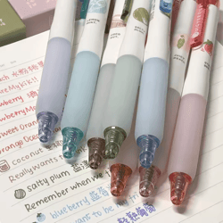 creative 3d fruit scent gel pens – 0.5mm smooth writing kawaii stationery set