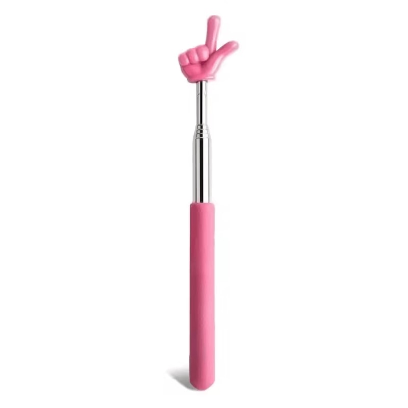 Telescopic Stainless Steel Teaching Pointer Finger Design Extendable Presentation Stick 9