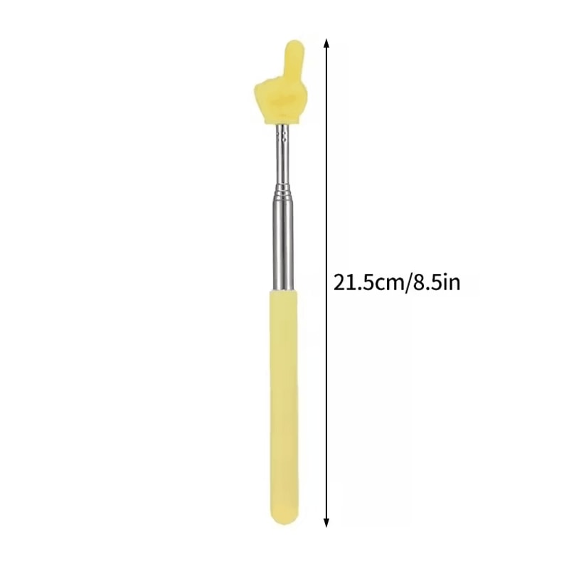 Telescopic Stainless Steel Teaching Pointer Finger Design Extendable Presentation Stick 10