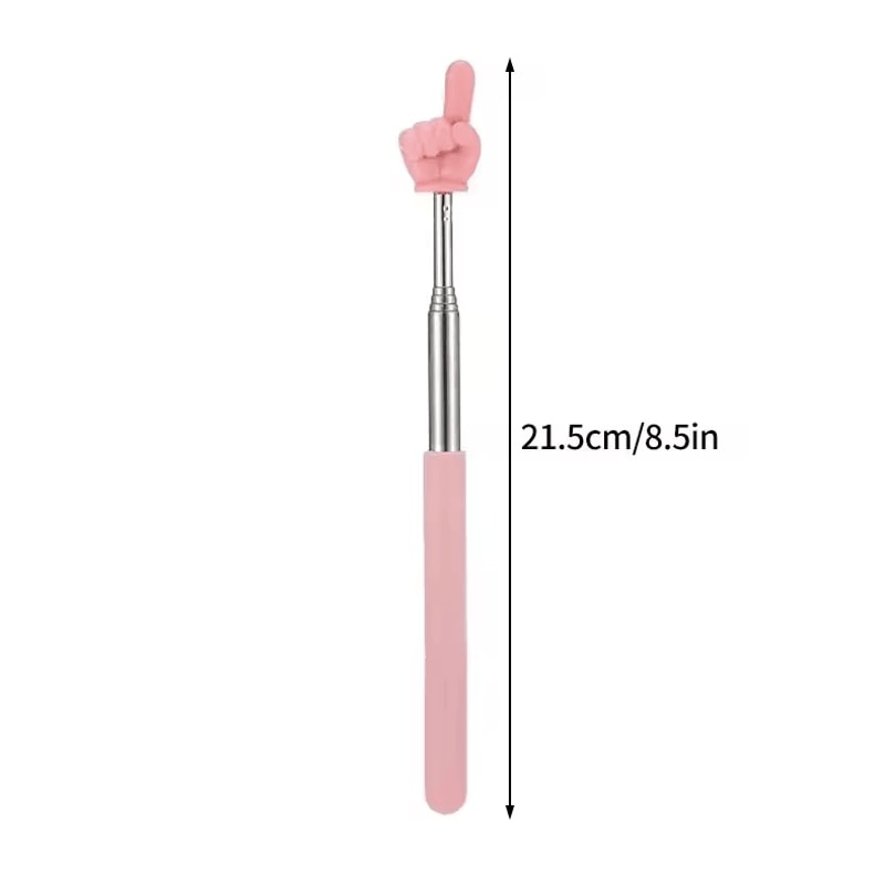 Telescopic Stainless Steel Teaching Pointer Finger Design Extendable Presentation Stick 11