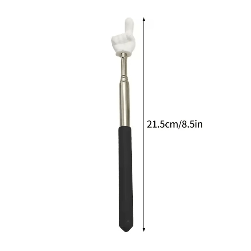 Telescopic Stainless Steel Teaching Pointer Finger Design Extendable Presentation Stick 12