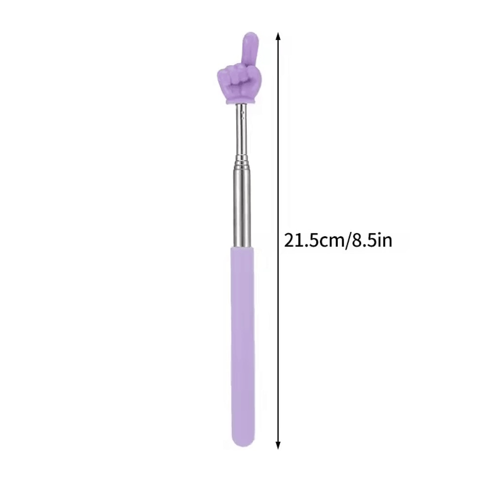 Telescopic Stainless Steel Teaching Pointer Finger Design Extendable Presentation Stick 3