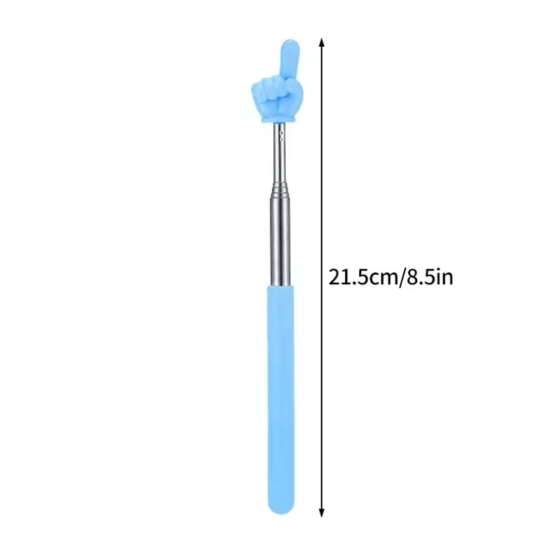 Telescopic Stainless Steel Teaching Pointer Finger Design Extendable Presentation Stick 8