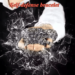 dragonguard stainless steel self defense bracelet – 1m tactical whip chain (unisex)