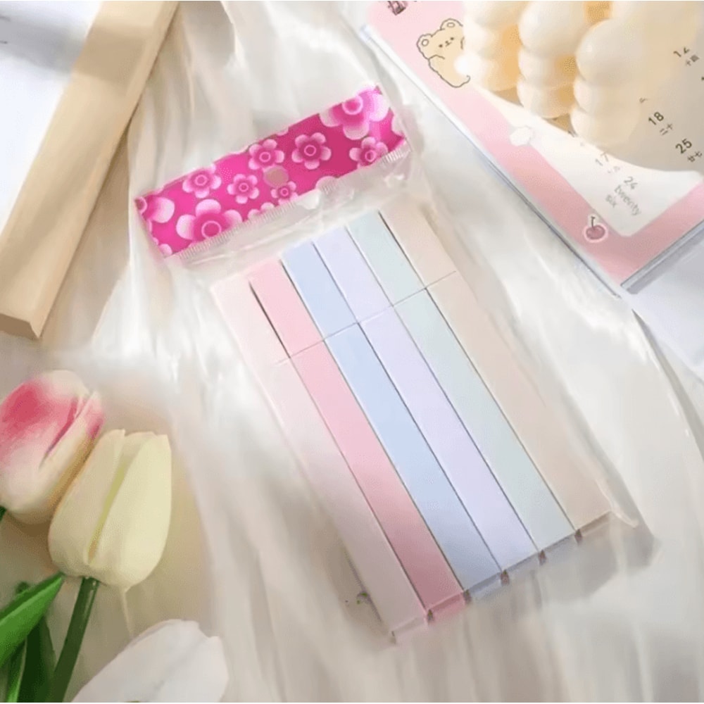 PastelGlow Kawaii Highlighter Set 6 Soft Color Japanese Stationery Markers 2