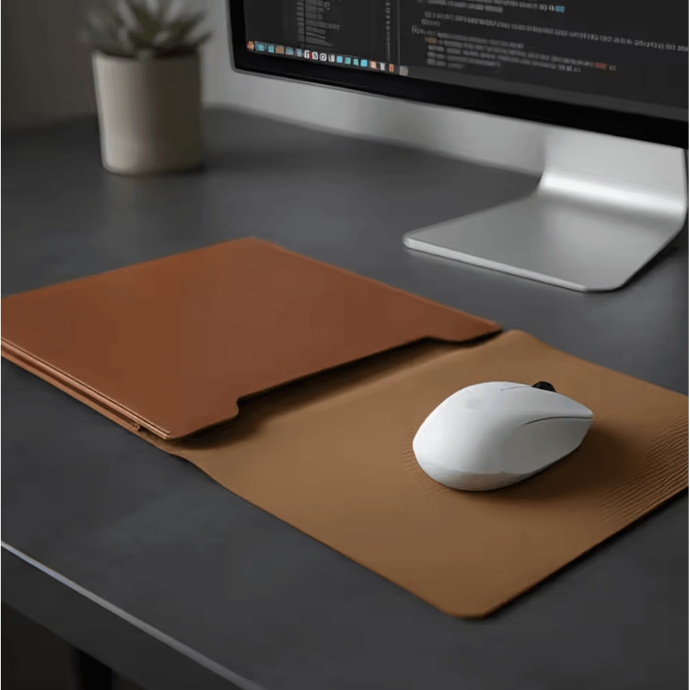 LuxeShield PU Leather Laptop Sleeve Slim Protective Case For 1416 MacBook Laptops 1