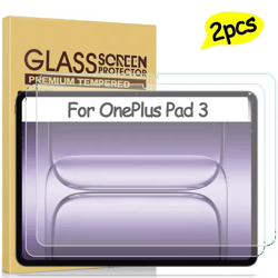 clearguard pro oneplus pad 3 tempered glass screen protector – 13.2 hd anti-scratch (2-pack)