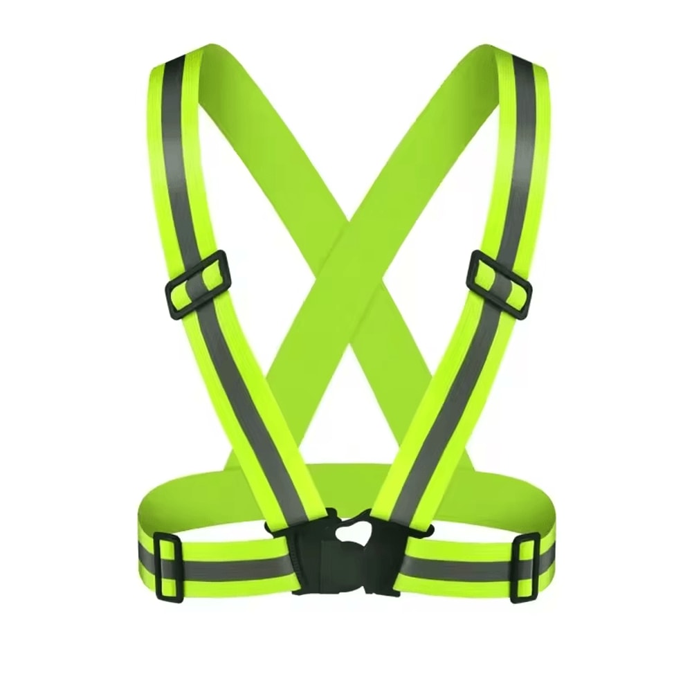 NightGuard Reflective Safety Vest Adjustable Lightweight HighVisibility Running Cycling Gear 2