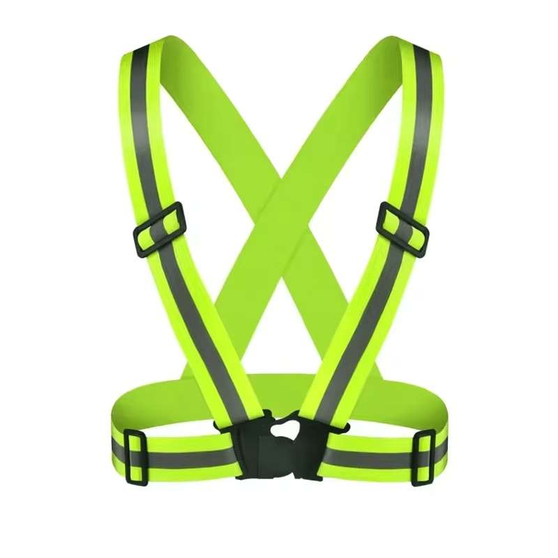 NightGuard Reflective Safety Vest Adjustable Lightweight HighVisibility Running Cycling Gear 2