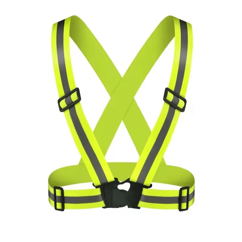 NightGuard Reflective Safety Vest Adjustable Lightweight HighVisibility Running Cycling Gear 5