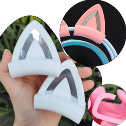kawaiiclip cat ear headphone attachments – soft silicone gaming headset decor