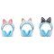 KawaiiClip Cat Ear Headphone Attachments Soft Silicone Gaming Headset Decor 1