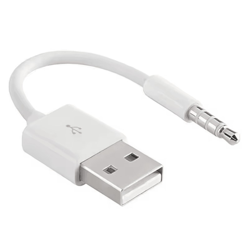 SyncLink USB 35mm Charger Cable For IPod Shuffle 3rd4th Gen Data Audio Sync Cord 1