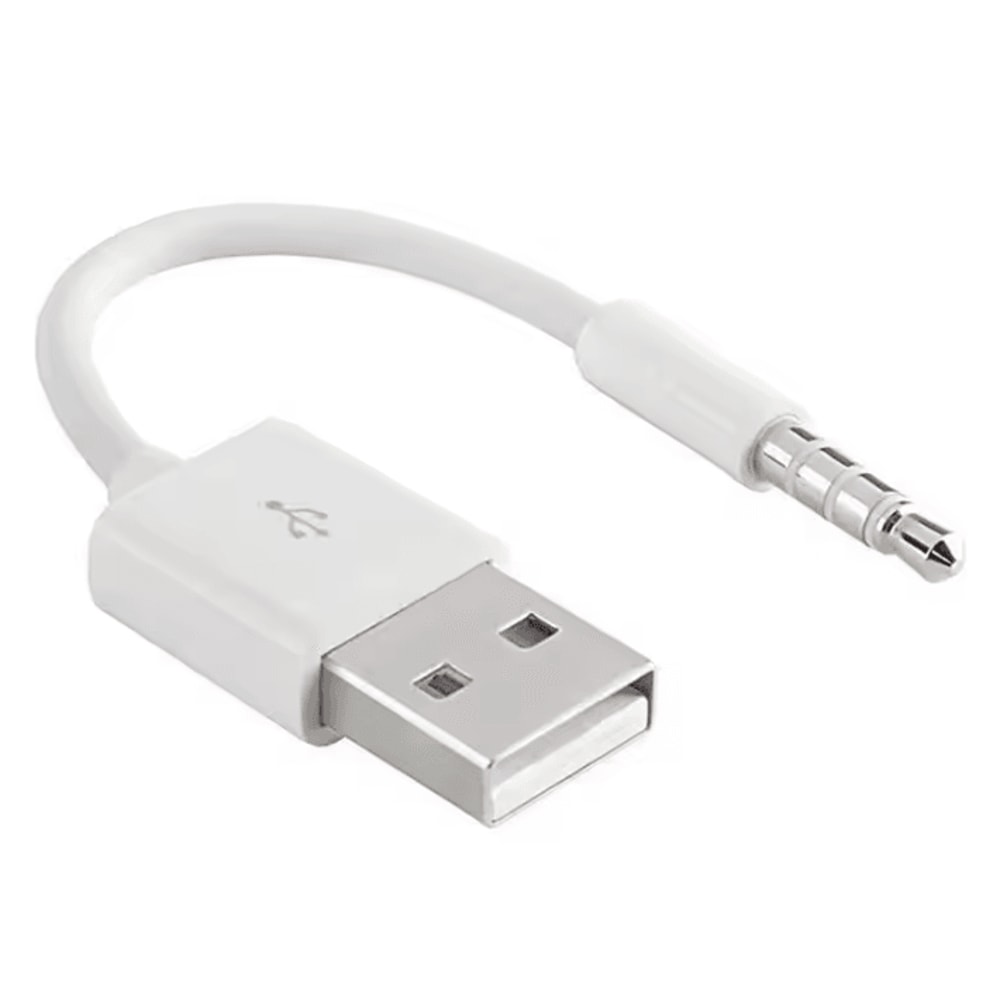 SyncLink USB 35mm Charger Cable For IPod Shuffle 3rd4th Gen Data Audio Sync Cord 3