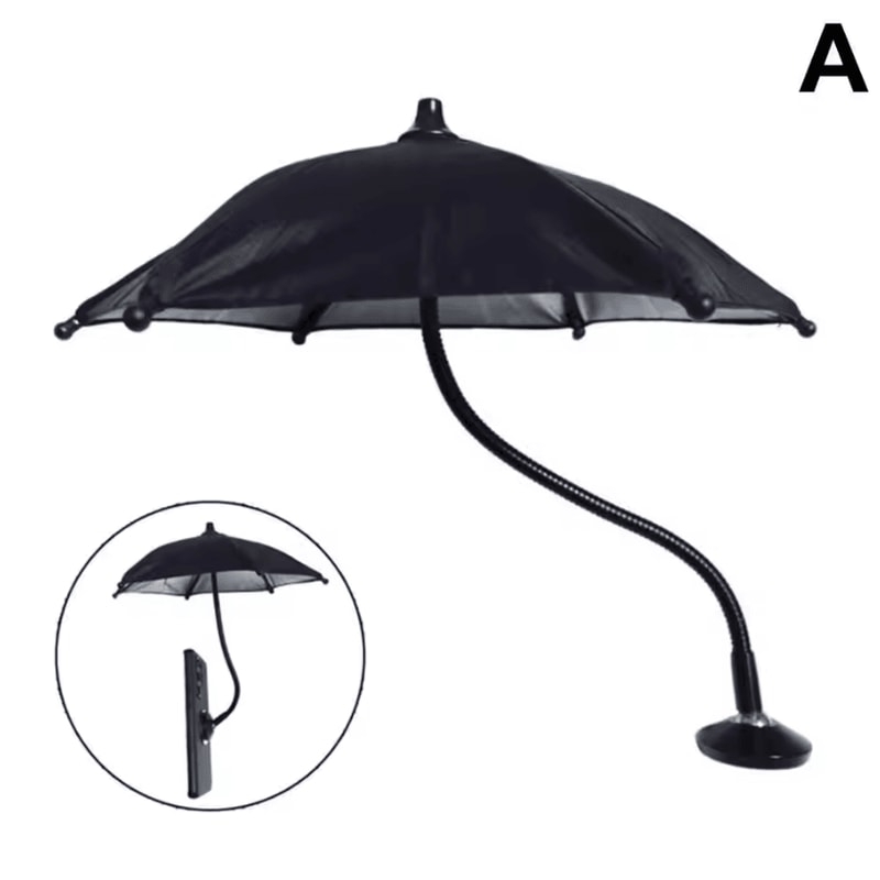 SunShield 360 Magnetic Phone Umbrella AntiGlare Rotating Mini Shade For IPhone 3