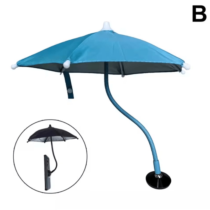 SunShield 360 Magnetic Phone Umbrella AntiGlare Rotating Mini Shade For IPhone 4