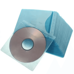 discguard 100pcs cd/dvd double-sided storage sleeves – space-saving protective media covers