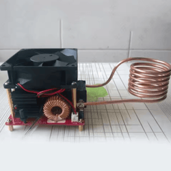 thermoforge 1000w zvs induction heating board kit – low voltage high-frequency heater module with coil