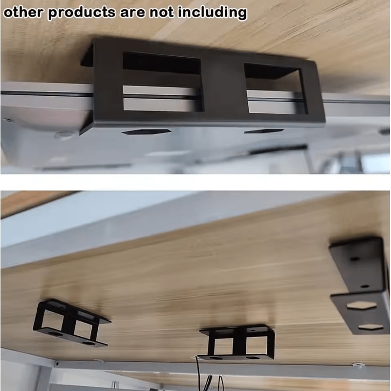 SpaceSaver Under Desk Laptop Holder Mount Portable Hidden Desk Organizer 2