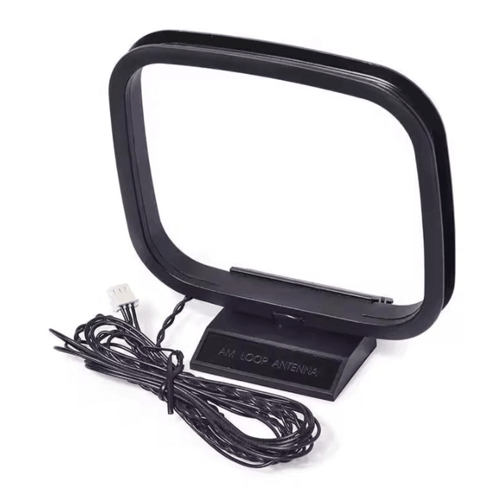 Mini Universal FMAM Loop Antenna 360 Signal Booster For HiFi Stereo Receivers 4