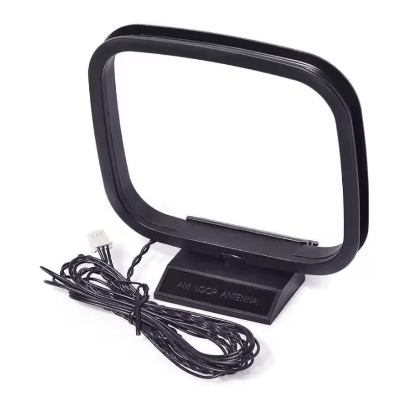 Mini Universal FMAM Loop Antenna 360 Signal Booster For HiFi Stereo Receivers 4