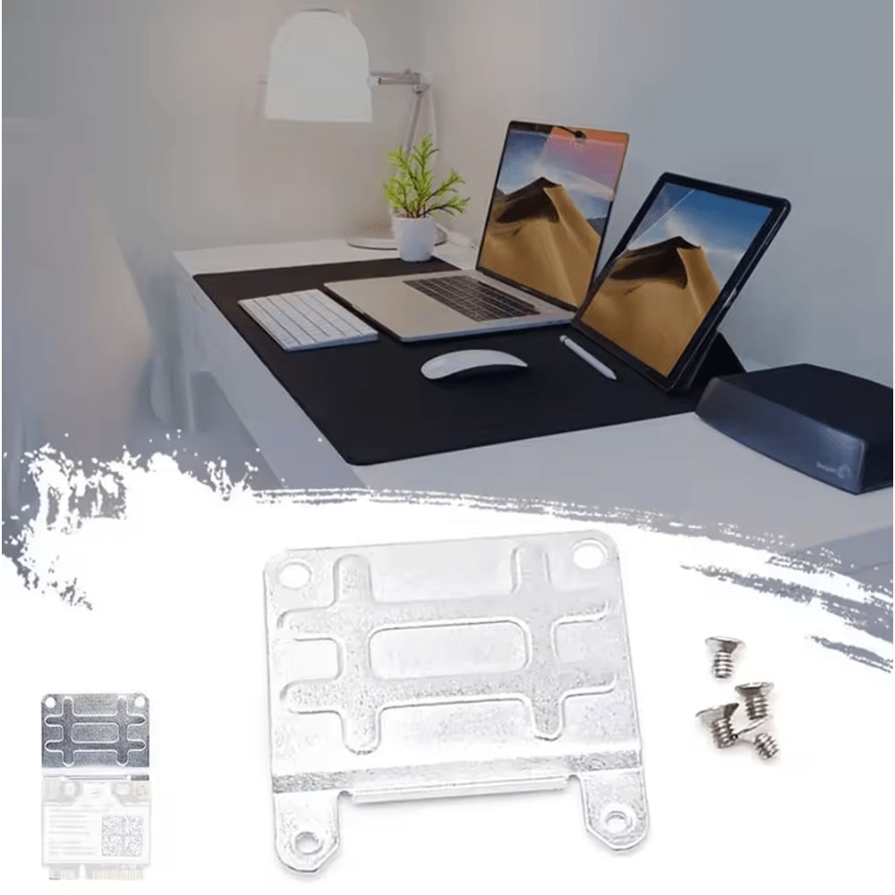 Mini PCIE Half To Full Height Adapter Bracket Universal Metal Mount For WiFi 3G Cards 2