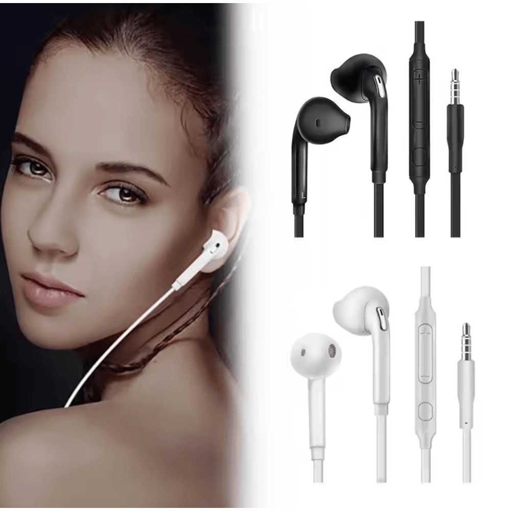 Ergonomic Wired InEar Headphones With Microphone 35mm Universal Earphones For Clear Sound Calls 1