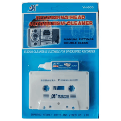 car cassette head cleaner tape – wet/dry audio cleaning adapter for clear sound
