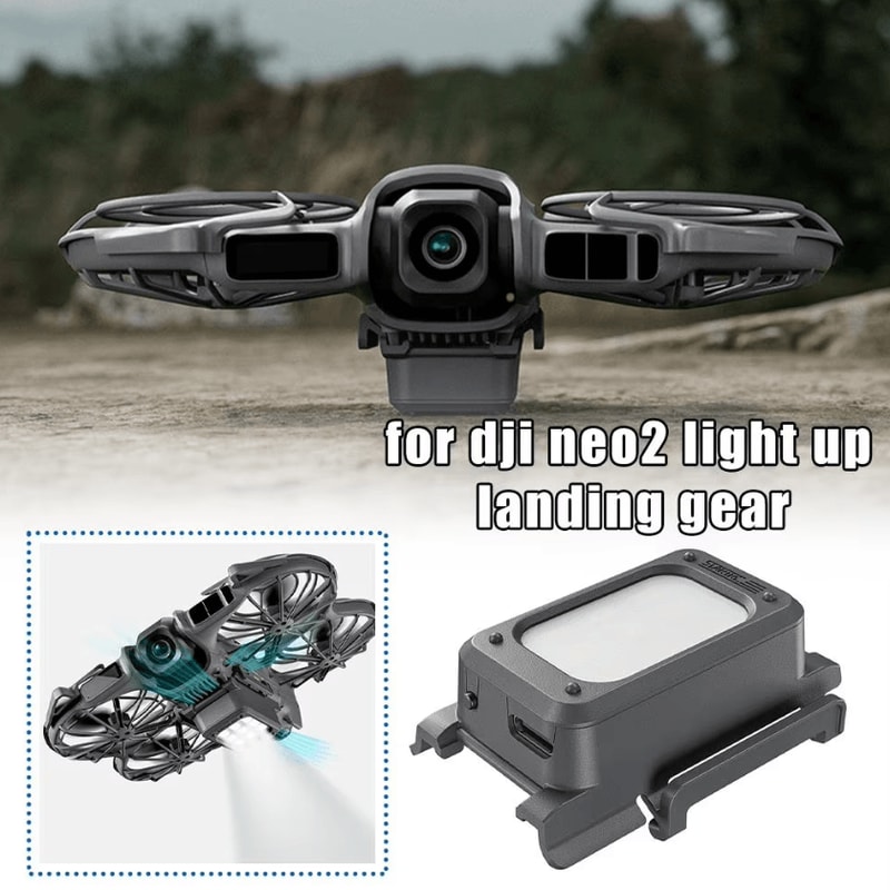 Illuminated Landing Gear Protector For DJI Neo 2 Height Boost Collision Safety Tripod 3