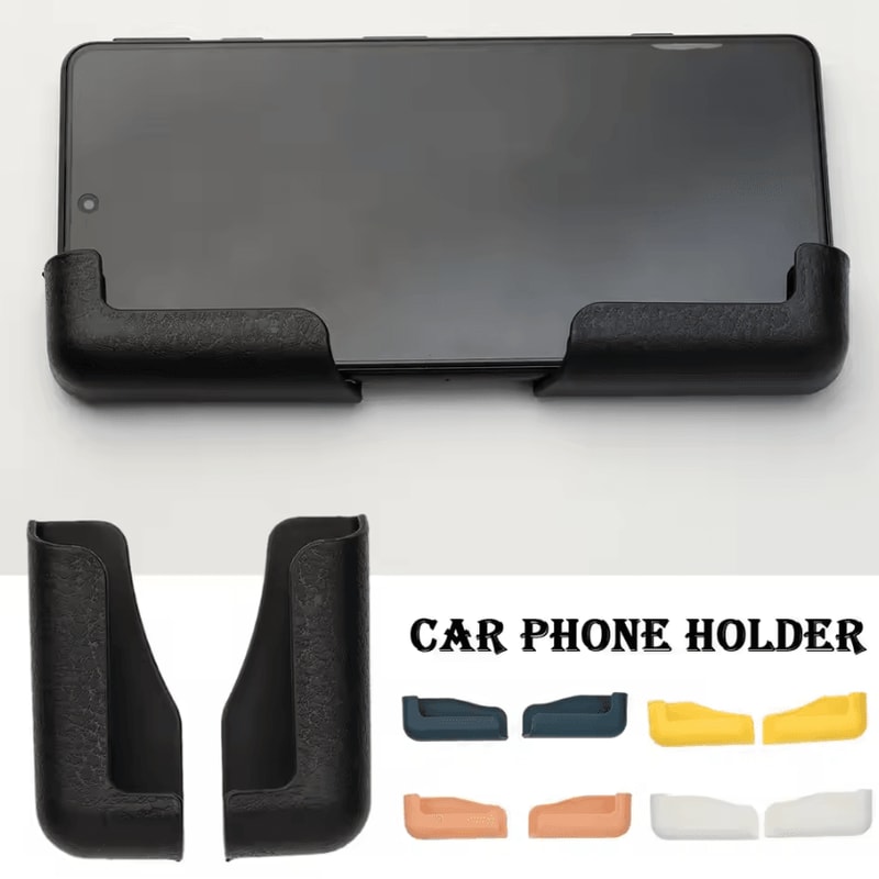 UltraSlim Multifunction Car Phone Holder Portable NoSpace Dashboard Mount 0