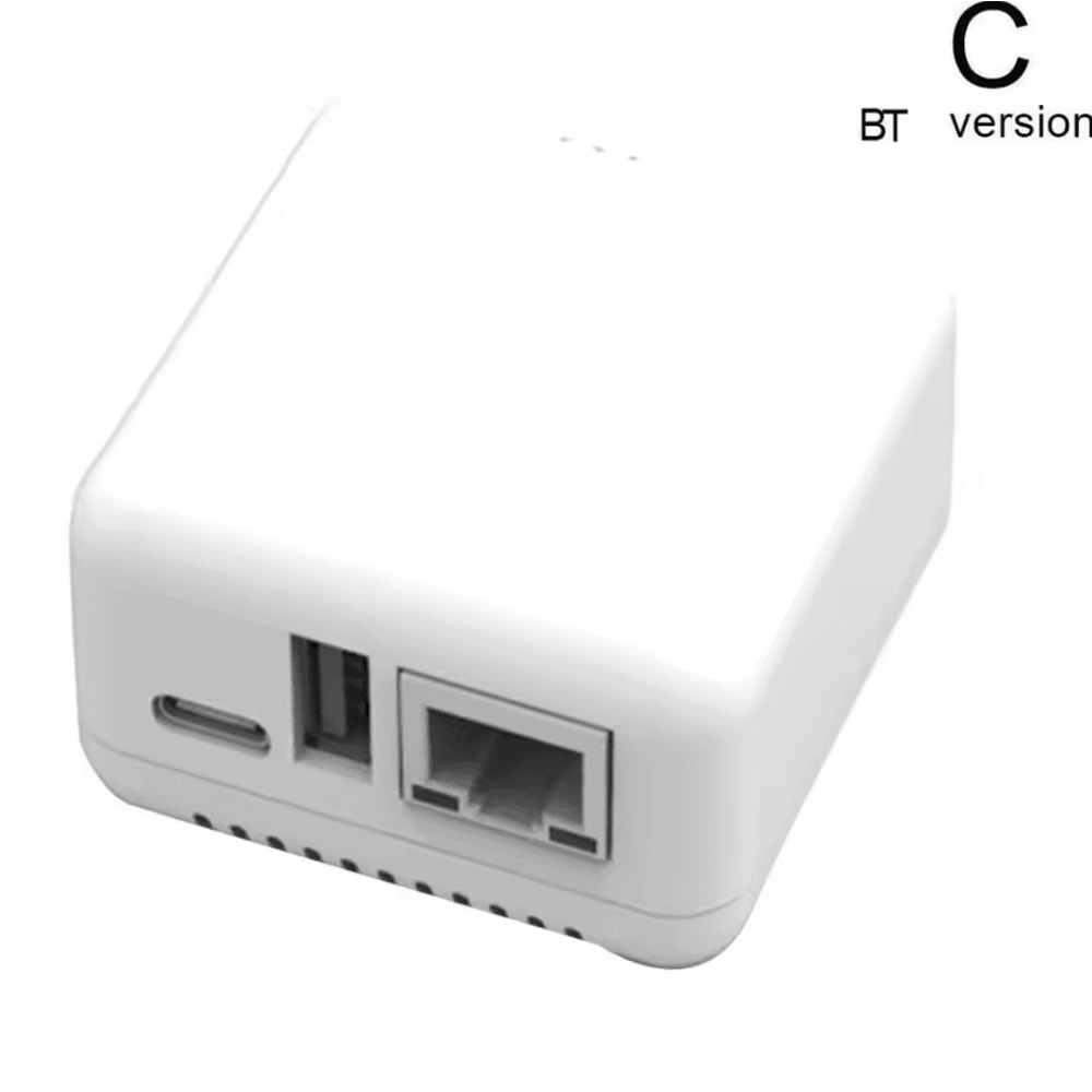 Mini USB 20 Network Print Server Wireless WiFi Bluetooth Printer Sharing Hub 4
