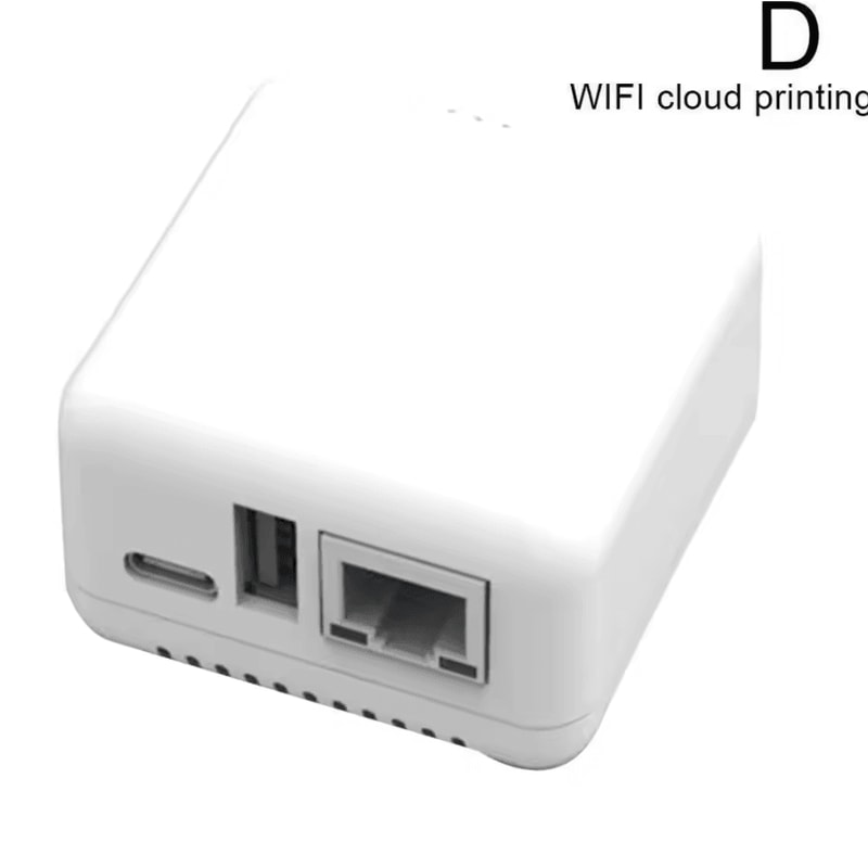 Mini USB 20 Network Print Server Wireless WiFi Bluetooth Printer Sharing Hub 5