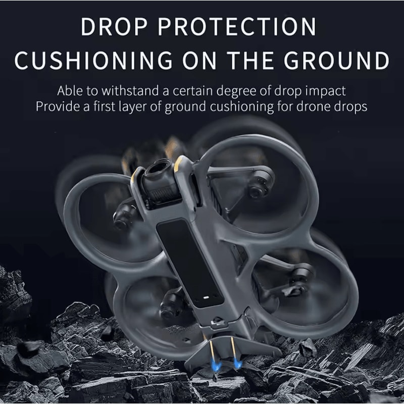 Aerodynamic Rear Tail Wing For DJI Avata 2 AntiRelease Battery Guard Drag Reduction Kit 3