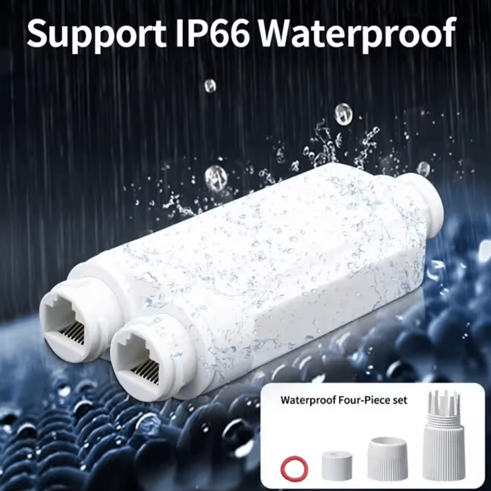 IP66 Waterproof 2Port PoE Extender Splitter 1to2 Network Repeater For Outdoor CCTV 1