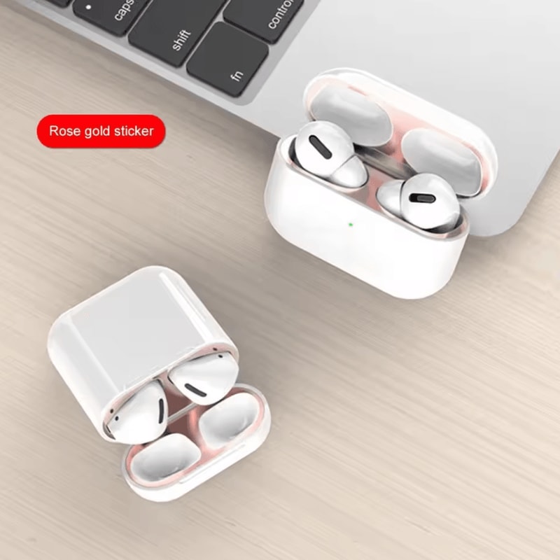 Precision Metal DustProof Stickers For AirPods 4 AntiDust Charging Port Protection Kit 2