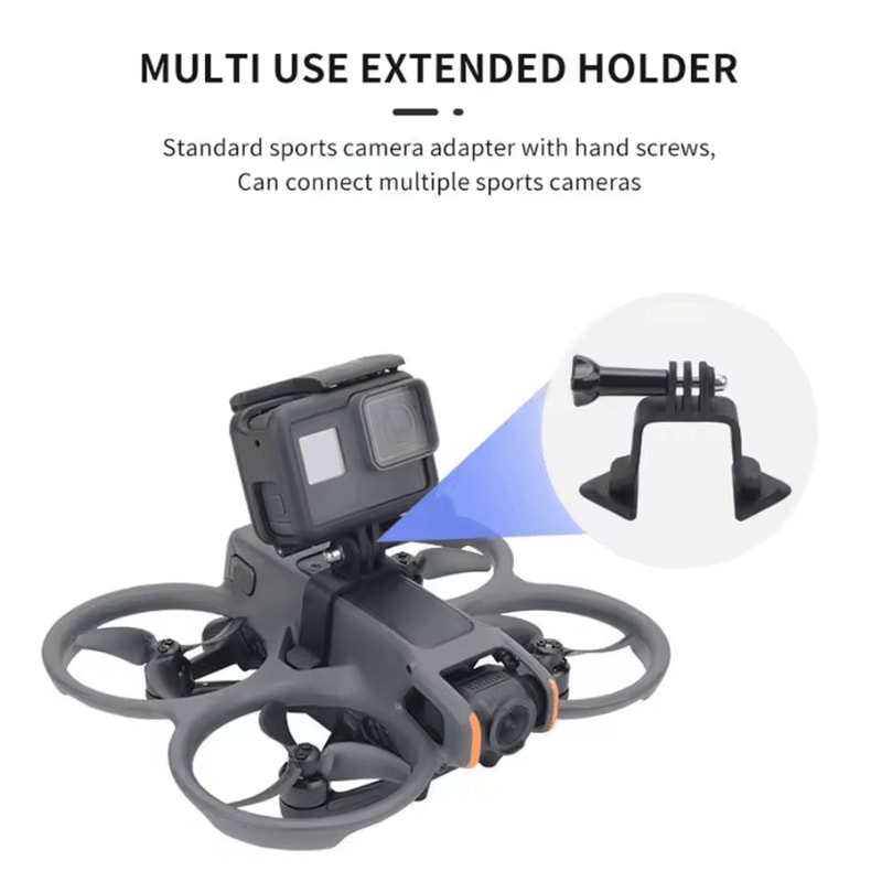Universal Expansion Camera Mount Bracket For DJI Avata 2 MultiAction Camera Top Holder 1