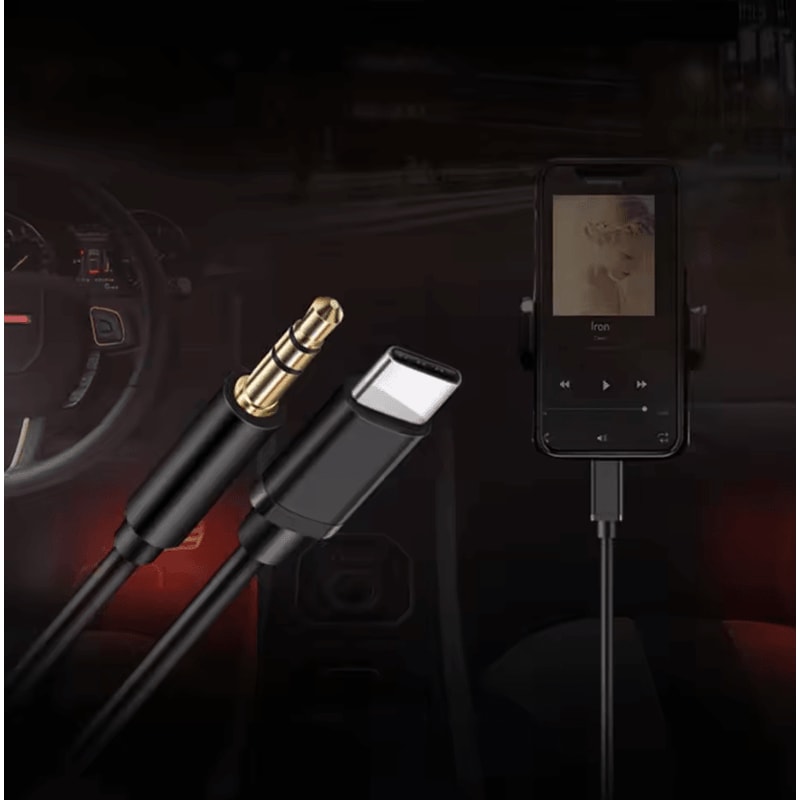 HiFi USBC To 35mm AUX Audio Cable Universal TypeC Headphone Adapter For Xiaomi Android 1