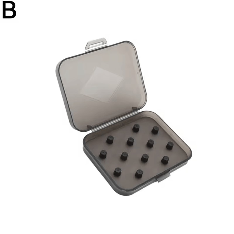 Portable Transparent Silicone Eartip Storage Box Dustproof Case For Memory Foam Tips 5