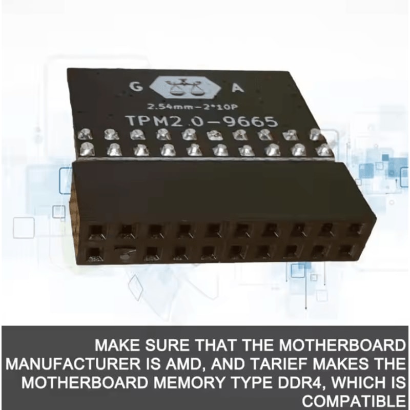 TPM 20 20Pin Security Module LPC Encryption Board For ASUS MSI ASRock Gigabyte 5