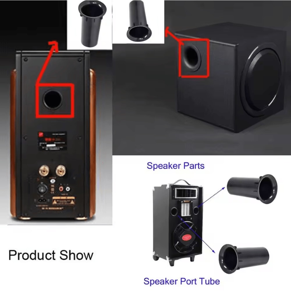 Bass Reflex Speaker Port Tube 35x67mm HiFi Air Vent For Subwoofer Speaker Cabinets 1