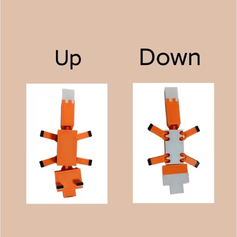 Pixel 3D Fox Decorative Figurine Durable AntiBreak Home Gift Ornament 3