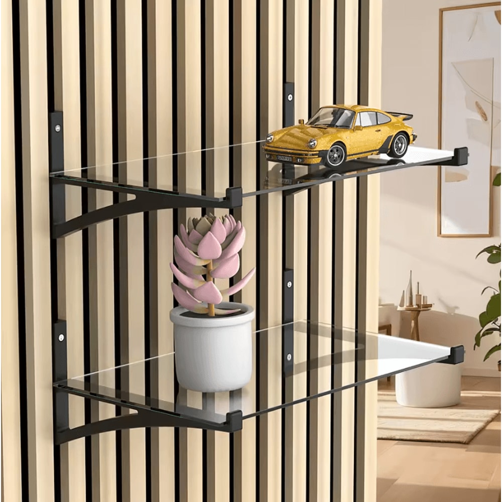 Dual Acoustic Panel Mount Brackets Soundproof Foam Board Holder For Studio Office 3