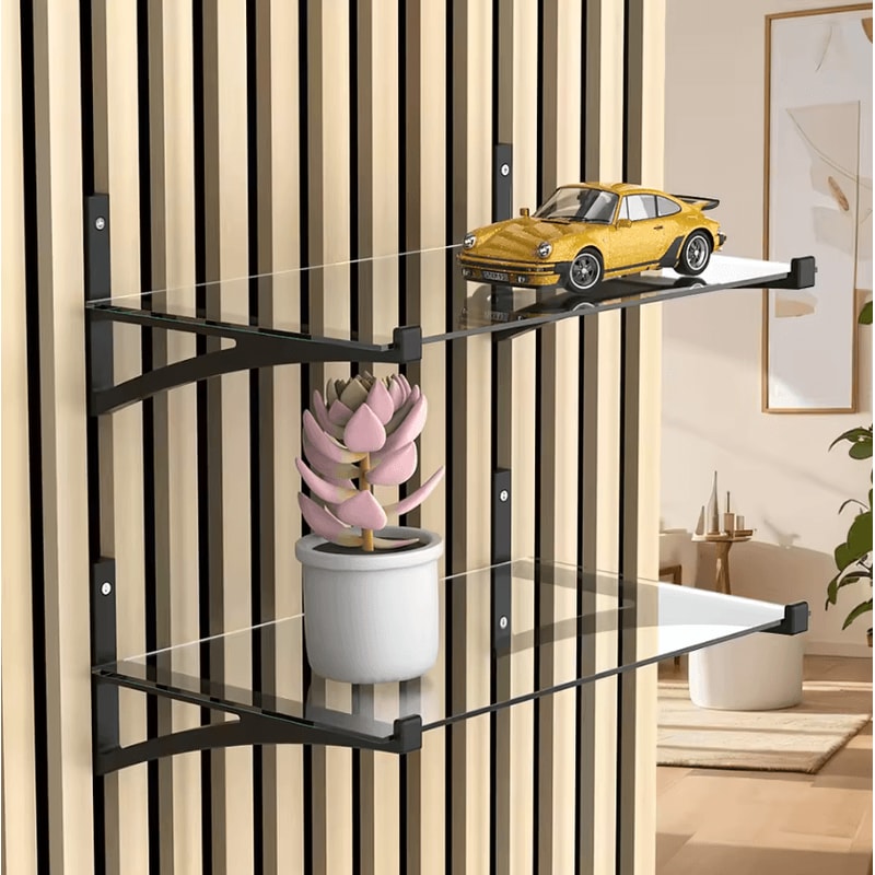 Dual Acoustic Panel Mount Brackets Soundproof Foam Board Holder For Studio Office 3