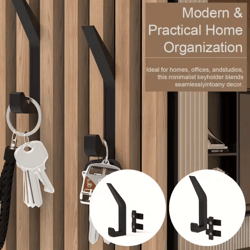 no-drill acoustic panel hooks (2pcs) – damage-free mount for soundproof panels & studio setup