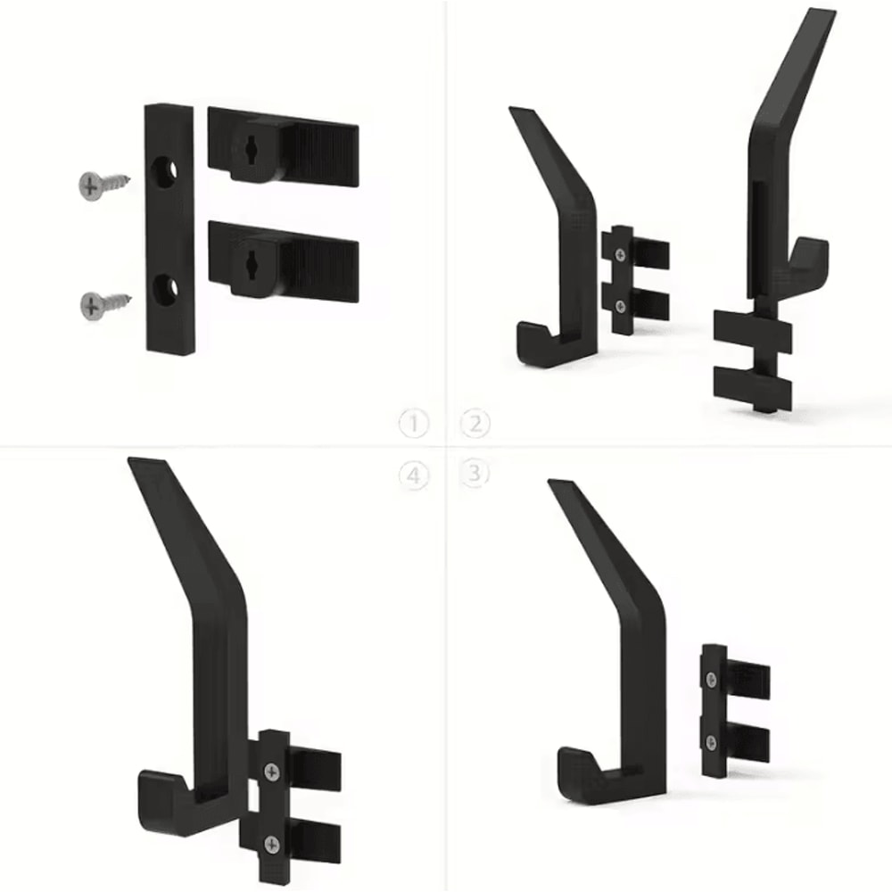 NoDrill Acoustic Panel Hooks 2PCS DamageFree Mount For Soundproof Panels Studio Setup 3