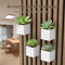 Square Acoustic Panel Planter Shelf Decorative Soundproof Storage Rack With Succulent Holder 3
