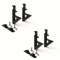 4PCS NoDrill Acoustic Panel Shelf Brackets MultiUse Storage Hooks For Wood Boards Plant Holders 4