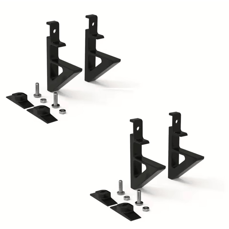 4PCS NoDrill Acoustic Panel Shelf Brackets MultiUse Storage Hooks For Wood Boards Plant Holders 4